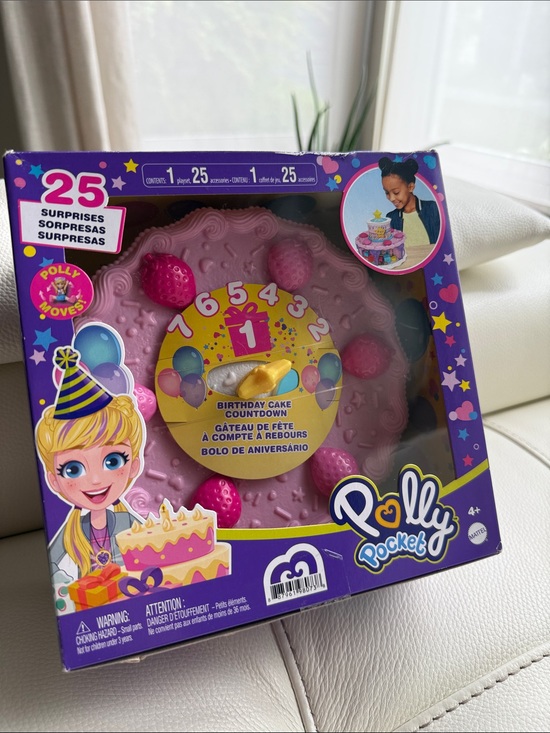 Mattel Other - Polly Pocket Birthday Cake Countdown Playset